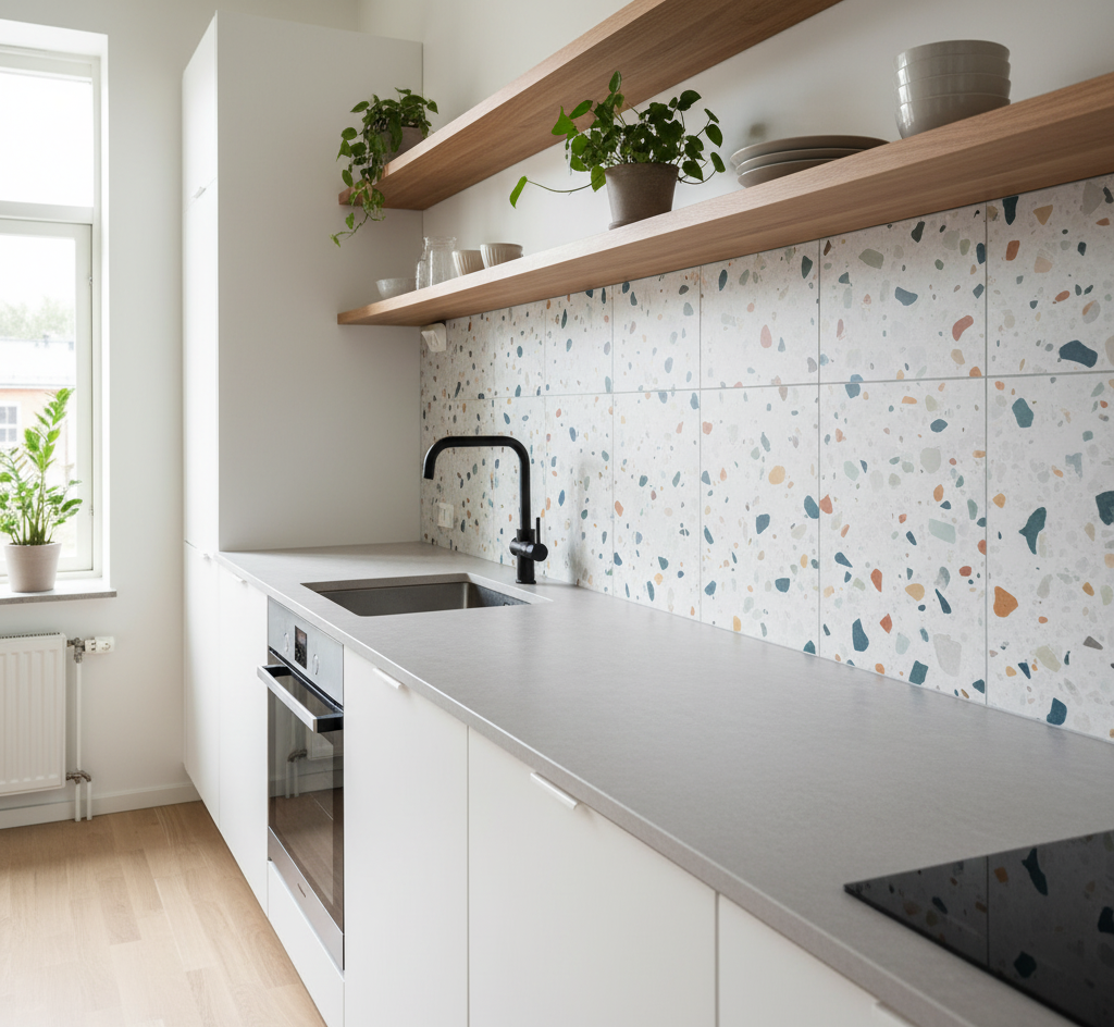 Kakel backsplash i kök